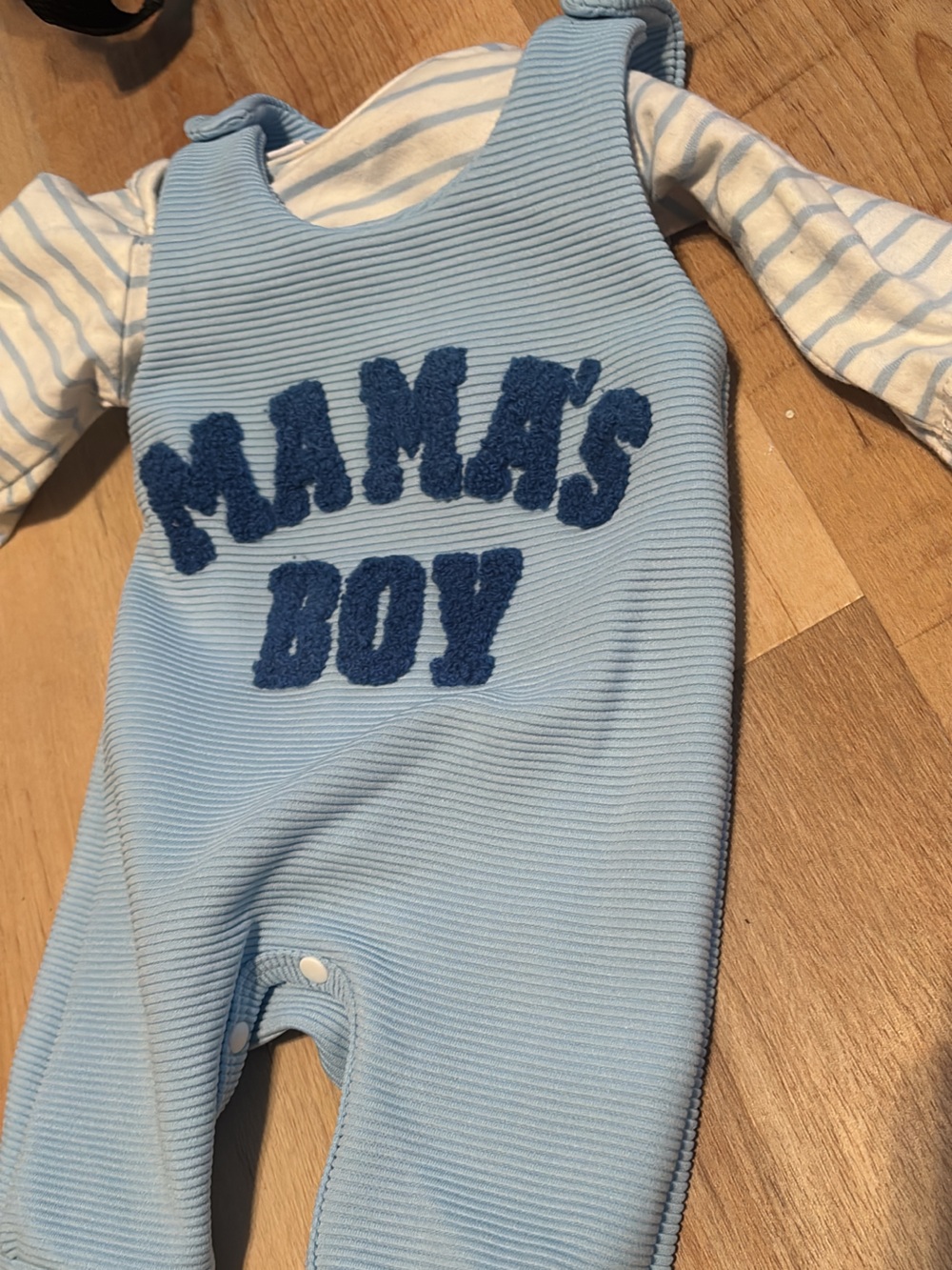 Light Blue Boy's Overall Outfit